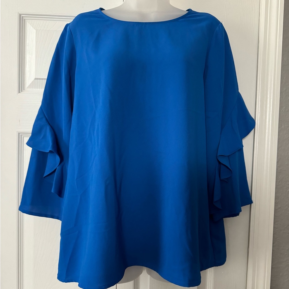 🌷Alfani Ruffle Sleeve Blouse NWOT